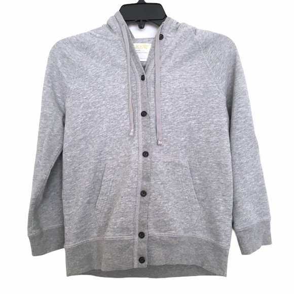 Jcrew French Terry Hoodie in Grey, Size S EUC - Picture 1 of 8